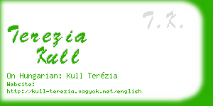 terezia kull business card